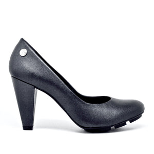 SKIGH HIGH PUMP - BLACK PEARL LEATHER - Chelsea Jones Shoes